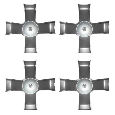Imagem de Jogo 4 Calota Centro Roda BRW490 Prata