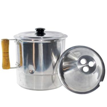 Imagem de Fervedor Canecao de Leite Inderramavel Em Alumínio 2 Litros Com Tampa Em Aluminio Ideal Para Ferver Líquidos Não Deixa o Liquido Derramar Quando Ferver