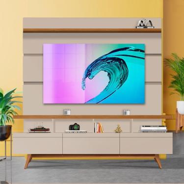 Imagem de Painel Com Rack Para Tv 65 Polegadas Off White Freijó Alemanha Jammie Shop JM