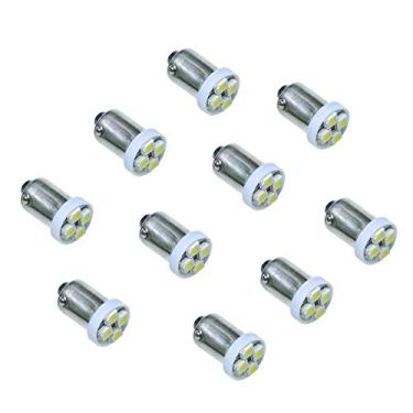 Imagem de PA 10 peças #1893 #44 #47 #756 #1847 BA9S 4SMD LED Bayonet Pinball lâmpada branca 6,3V