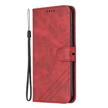 Imagem de Para Xiaomi Mi A2 Capa de Couro Capa de Couro Para Mi A2 A1 A3 Lite Capa de Telefone Capa de Carteira Magnética, Vermelha, para Xiaomi Mi A2