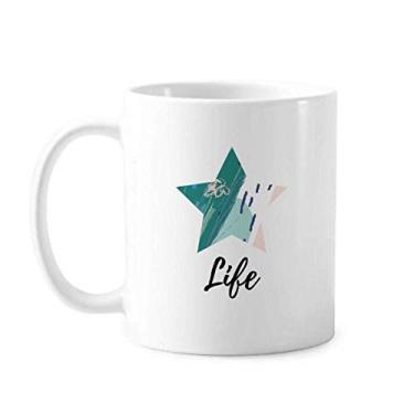 Imagem de Rivers Abstrata Plantas Arte Padrão Caneca Cerâmica Café Porcelana Utensílios de Mesa