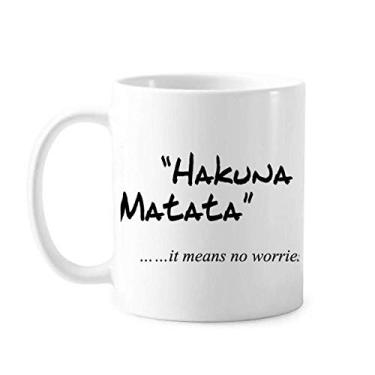 Imagem de No worries Quote Art Deco Presente Caneca Moda Cerâmica Café Porcelana Utensílios de Mesa