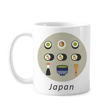 Imagem de Caneca de sushi tradicional japonesa para comida local de cerâmica para café e porcelana