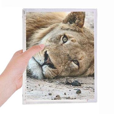 Imagem de Caderno de Leão com Folhas Soltas Recarregáveis de Folhas Selvagens com Organismo Terrestre