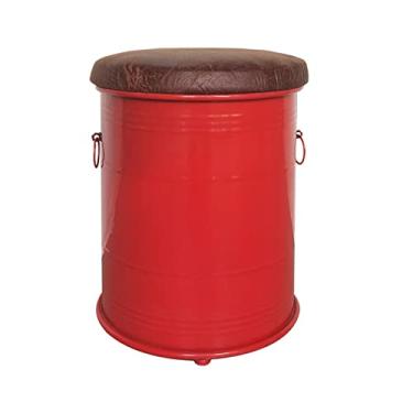 Imagem de Otomano de armazenamento, banqueta de balde de tinta retrô estilo industrial, banqueta para pés de descanso sob a mesa, banqueta para troca de sapatos, cadeiras de móveis decorativos modernos /1461 (