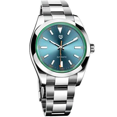 Imagem de Pagani Design PD1733 Relógios Masculinos Automáticos 40 mm Relógios de Pulso Mecânicos Masculinos Verde Safira Vidro Revestido AR Relógios NH35A Relógios Impermeáveis, PD1733-Azul-CXK,
