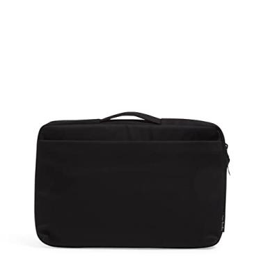 Imagem de Vera Bradley Organizador feminino de algodão para laptop, Preto - Algodão reciclado, One Size