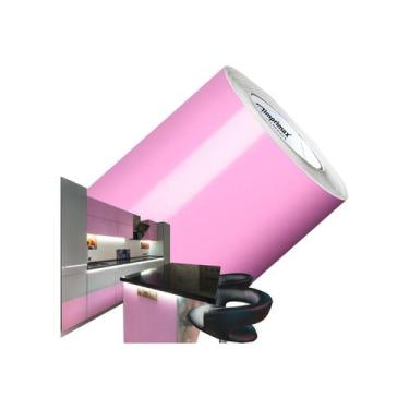 Imagem de Adesivo Para Envelopamento Geladeiras Móveis 1Mx50cm Rosa Bb - Create