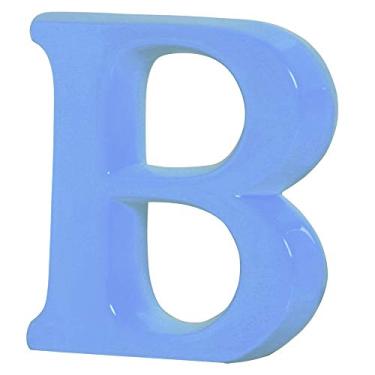 Imagem de Letra B Grande Ceramicas Pegorin Azul Bebe