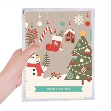 Imagem de Luvas de Natal com boneco de neve para festivais, cadernos, folhas soltas, diários recarregáveis, artigos de papelaria