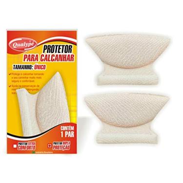 Imagem de QUALYPÉ Protetor De Calcanhar Dupla Proteção Qualypé Bege Único
