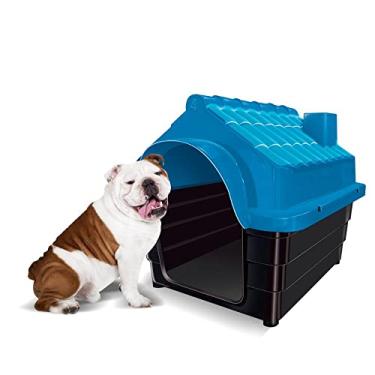 Imagem de Mecpet Casa para Cachorros Plástica Rinopet N4 Azul 60 cm x 70 cm x 59 cm
