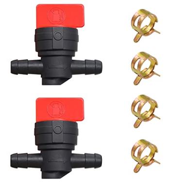 Imagem de Tnisesm 2 peças de válvula de desligamento de combustível com grampo para Briggs e Stratton 9494768 493960 698183 698181 697947 5019H 5019K