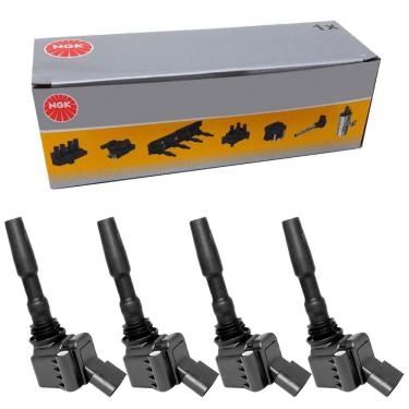 Imagem de Kit 4 Bobina Ignição VW Fox Gol G6 Voyage 1.0 8V Flex NGK