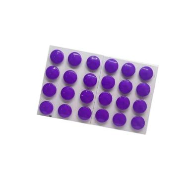 Imagem de Imãs Para Geladeira e Decoração quadro magnético decorativo e fixar fotos e recados 24 Unidades - Bolinha Roxa