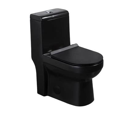 Imagem de Vaso Sanitário Monobloco Preto PEX  Ícaro produzido em Cerâmica