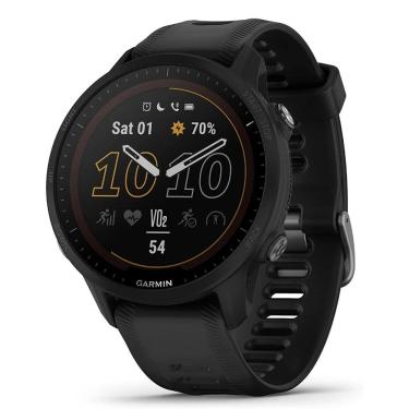 Imagem de Monitor Cardíaco de Pulso com GPS Garmin Forerunner 955 Solar Preto SA