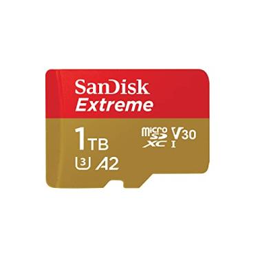 Imagem de Cartão de memória SanDisk 1 TB Extreme microSDXC UHS-I com adaptador - C10, U3, V30, 4K, A2, Micro SD - SDSQXA1-1T00-GN6MA