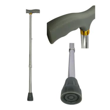 Imagem de Bengala Alumínio Bastão Ajustável Suporta até 100 Kg Regulagem Altura De Até 10 Níveis De 60cm Até 96cm