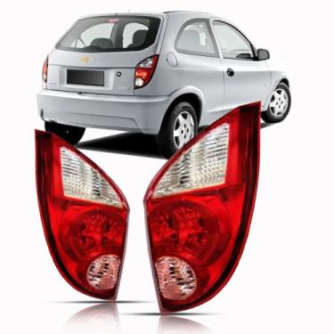 Imagem de Par Lanterna Traseira Celta em Acrílico 2006 À 2015 Ré Rosa