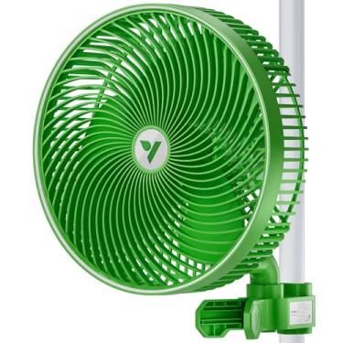 Imagem de VIVOSUN Ventilador de barraca AeroWave E9 Grow Tent 23 cm, motor EC, controlável por WiFi, ventilador de clipe oscilante automático patenteado nos EUA, IP54 à prova de intempéries, fluxo de ar forte e