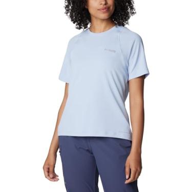 Imagem de Columbia Camiseta feminina Summit Valley manga curta, gola redonda, tamanho médio