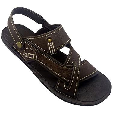 Imagem de Sandália Masculina Danper Veredas Café Detalhes Tamanho:40;Gênero:Masculino;Cor:Marrom