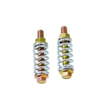 Imagem de Rwraps Kit de parafuso e porca de mola de escape M10-1,5-67 mm pacote com 2 parafusos e porcas de escapamento