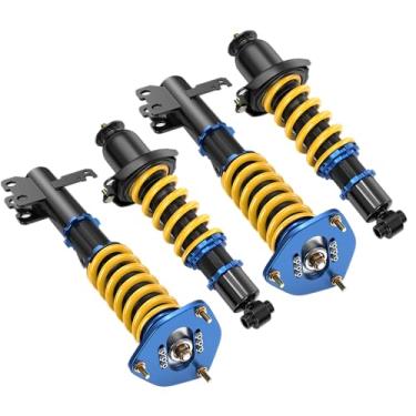 Imagem de AUTOSTARSHIP Kit de rebaixamento de bobina ajustável de altura compatível com amortecedores de mola de suspensão Toyota Corolla 2003-2008 (4 peças)