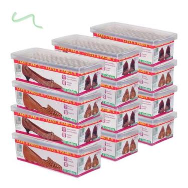 Imagem de Kit Caixa Para Sapatos Tamanho Médio Leve 12 Pague 10 Ordene