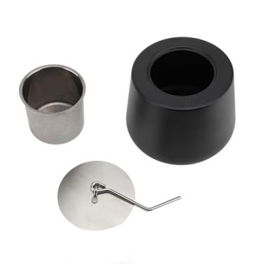 Imagem de Tigela de Fogueira de Mesa Sem Fumaça Segura, Tigela de Fogo Externa Preta Portátil Criando Uma Atmosfera Confortável e íntima Com Artesanato Requintado para Lareira de Mesa