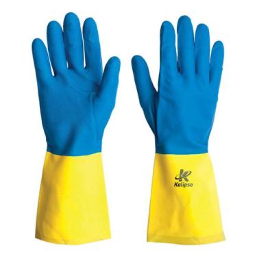 Imagem de Luva Neoprene E Látex Forrada Cozinha Limpeza Pesada Media - KALIPSO