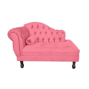 Imagem de Mini Sofá Divã Decorativo Baby Para Salas e Recepção - RS Decor, Rosa