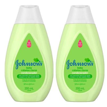 Imagem de Kit com 2 Condicionadores Johnsons Baby Cabelos Claros 200ml - Johnson