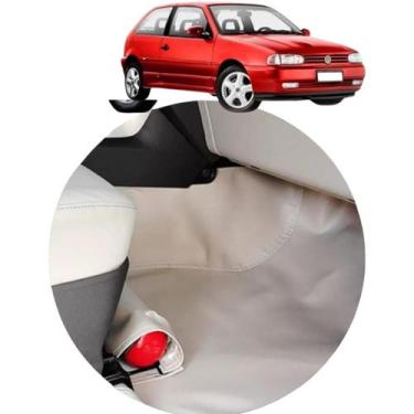 Imagem de Tapete emborrachado do gol g2 g3 g4 2 portas bege - MANOS TAPETES