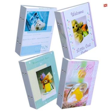 Imagem de Kit Bebê 4 Albuns Fotográficos Total 480 Fotos 10X15 Urso - Clip