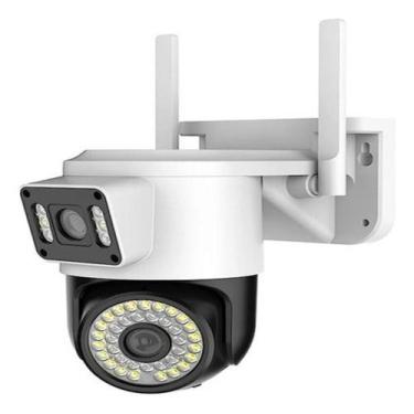 Imagem de Câmera Wi-fi Lente Dupla 2em1 Com Rastreamento Icsee Onvif  - Coibeu, 
