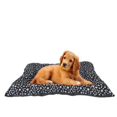 Imagem de Colchão de Pet Animal Médio Porte Preto Cama Lavável 80cm - SB