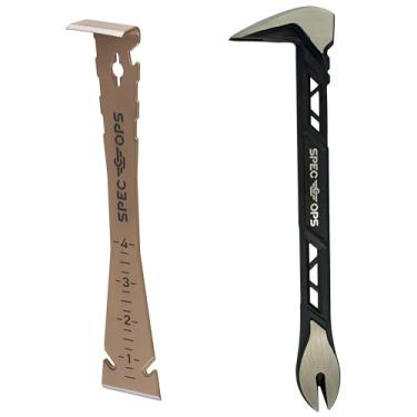 Imagem de Spec Ops Ferramentas Conjunto de 2 peças, puxador de unhas de 25,4 cm, barra de acabamento de 24 cm, aço de alto carbono, 3% doado a veteranos
