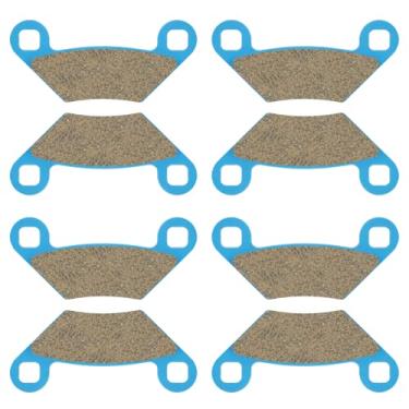 Imagem de Pastilhas de freio de cerâmica orgânica para Polaris Sportsman Forest Scrambler 450 500 550 570 800 850 1000 HO XP Tractor X2 Touring H.O. EPS High Lifter 2009-2022 dianteiro e traseiro 4 conjuntos