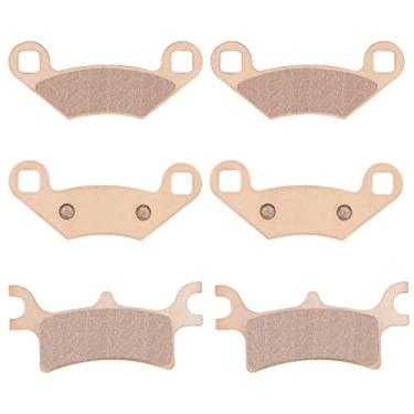Imagem de Youxmoto Pastilhas de freio sinterizadas para Polaris Trail Blazer 250 2005-2006/325 Magnum Xpedition, pastilhas de freio dianteiras e traseiras adequadas para Polaris Sportsman 450 500 600 700 800