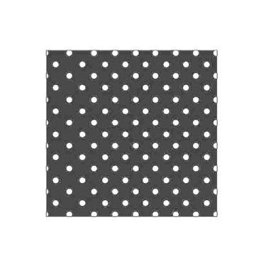 Imagem de Fundo para Docinhos Poá Preto e Branco Quadrado - 8cm - Curifest