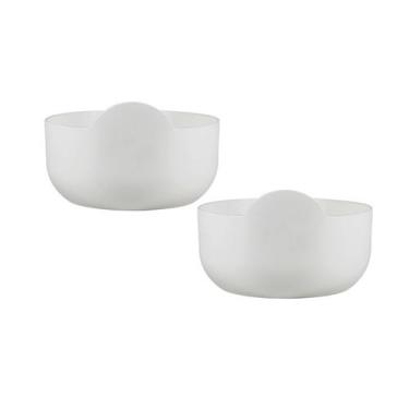 Imagem de Kit 2 Super Bowl Branco 475Ml Plástico Premium - Bb Store