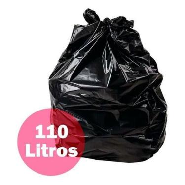 Imagem de Saco De Lixo Preto 110 Litros Reforçado - 100 Unidades - HIGIPACK