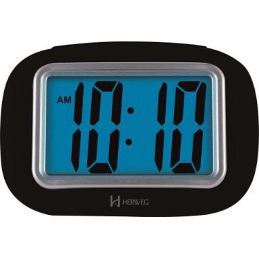 Imagem de Despertador Digital Preto Herweg 2976, único