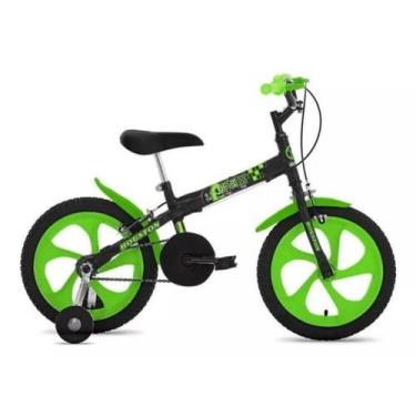 Imagem de Bicicleta Pix Aro 16 Infantil Aro de Nylon 2023 - HOUSTON, Preto, Verd