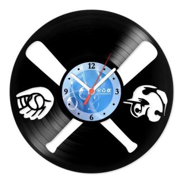 Imagem de Relógio De Parede Disco Vinil Esportes - Beisebol - VES-201 - Modernar