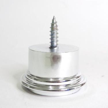 Imagem de Pé Para Sofá 3,3cm Cromado Redondo Kit 12 unidades - Fenix Mendonça