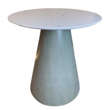 Imagem de Base para Mesa de Jantar Cone Cimento Queimado para Tampos de 120 cm a